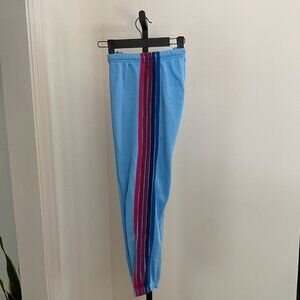 Aviator Nation - 5 Stripe Women's Sweatpants - Sky/Pink/Purple